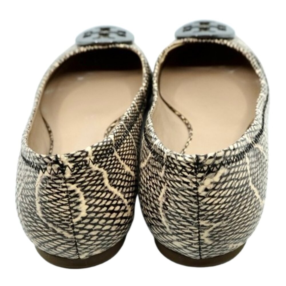 Tory Burch~Reva Logo~Python Embossed Leather Ball… - image 4